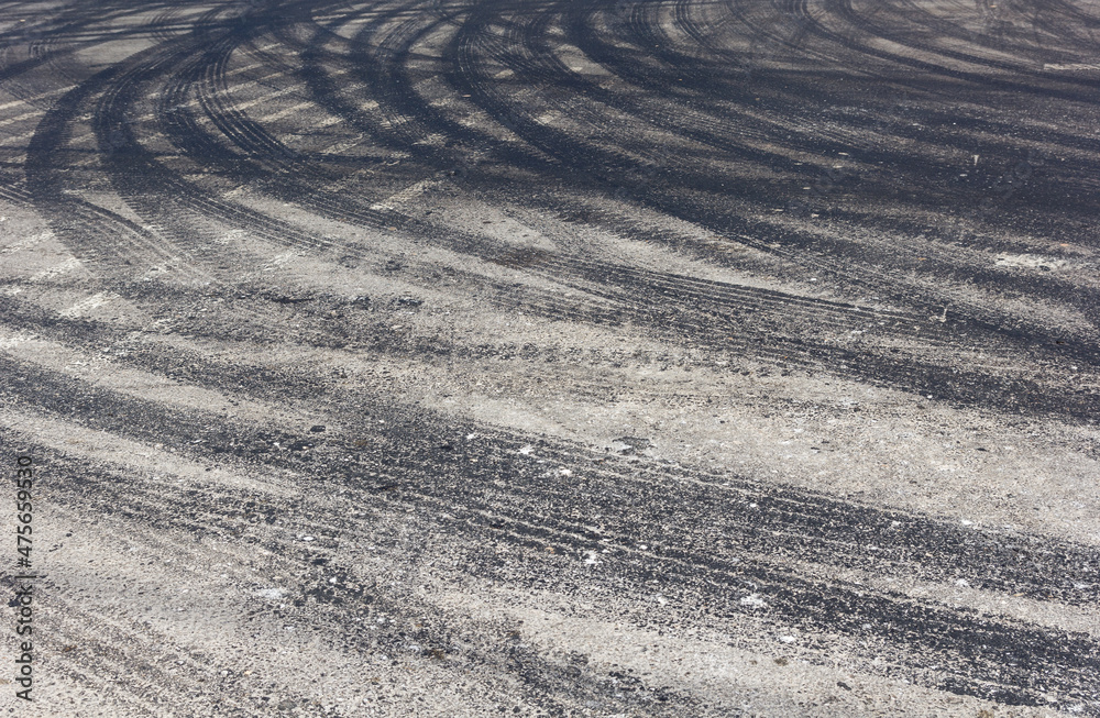 Abstract road background with tracks of tires Abstract road background with tracks of tires