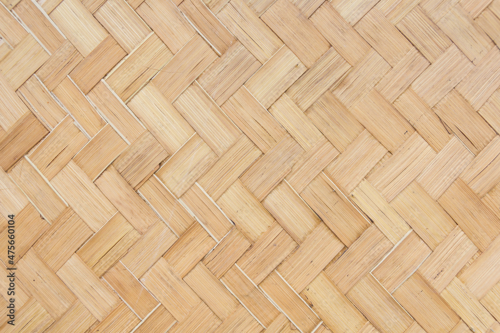 close up woven bamboo pattern