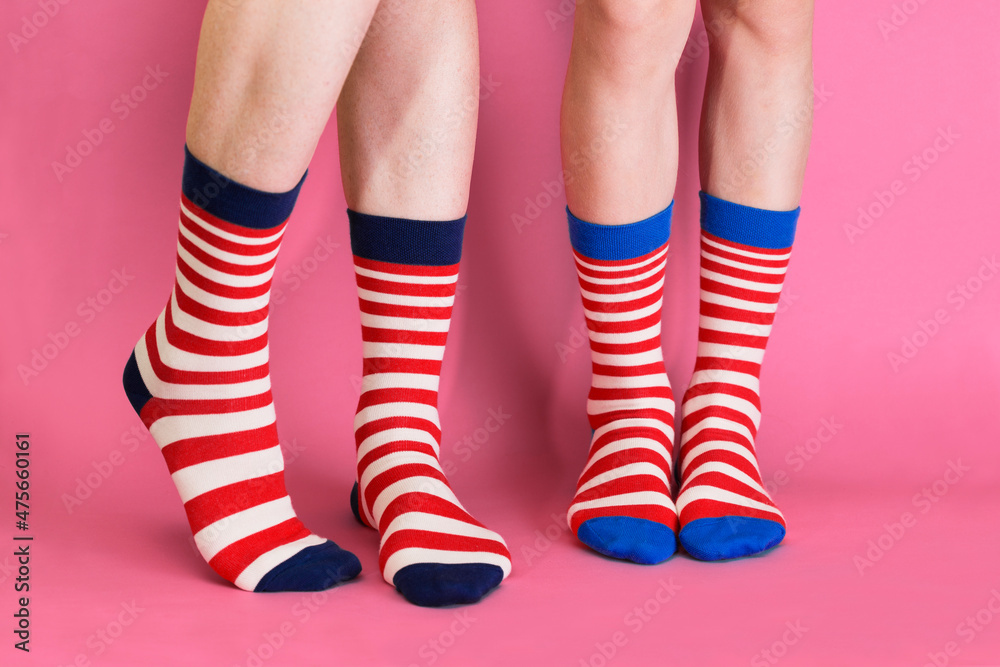 striped bright socks