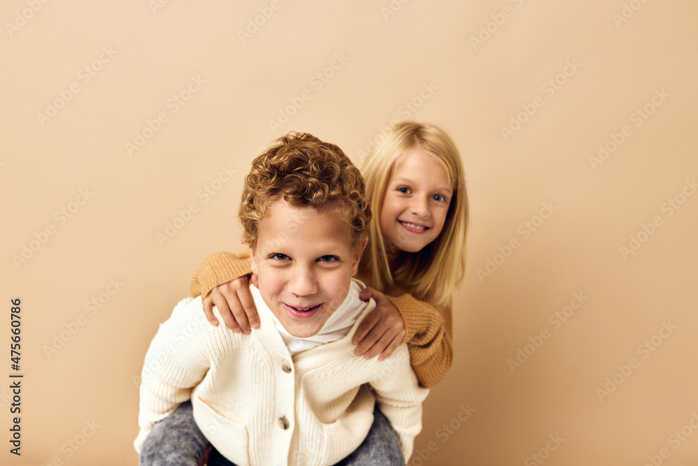 brother and sister fun youth stylish-clothing childhood brother and sister fun youth stylish-clothing childhood