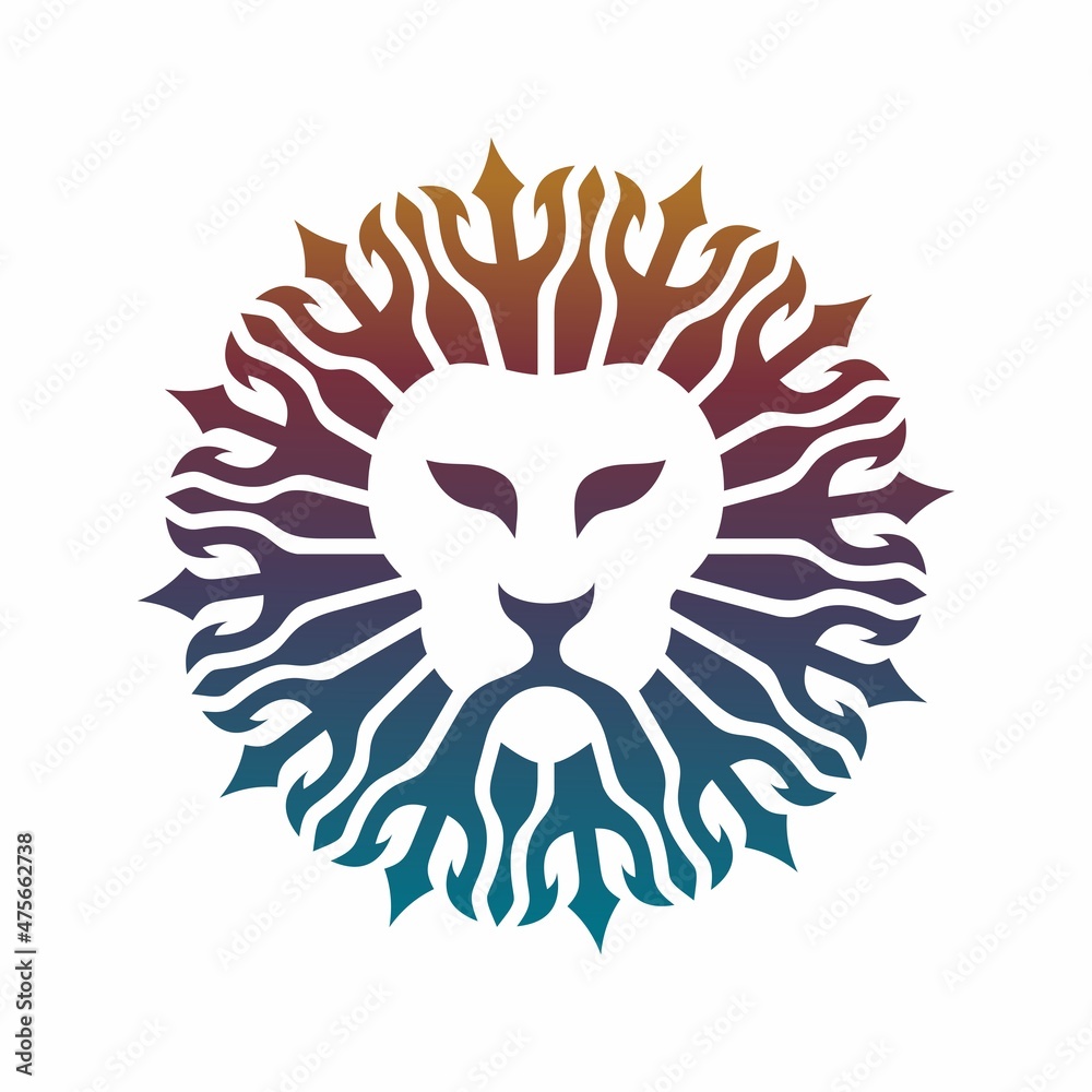 Fototapeta premium Lion Ornament logo