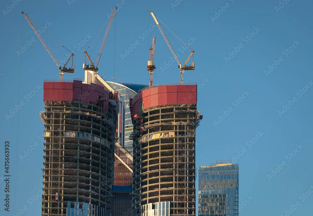 Fototapeta premium Towers of the Moscow business center