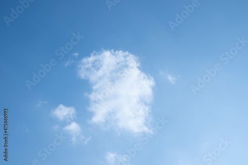 Sky. Blue sky. Cloud On a clear day.. Background. Daytime.