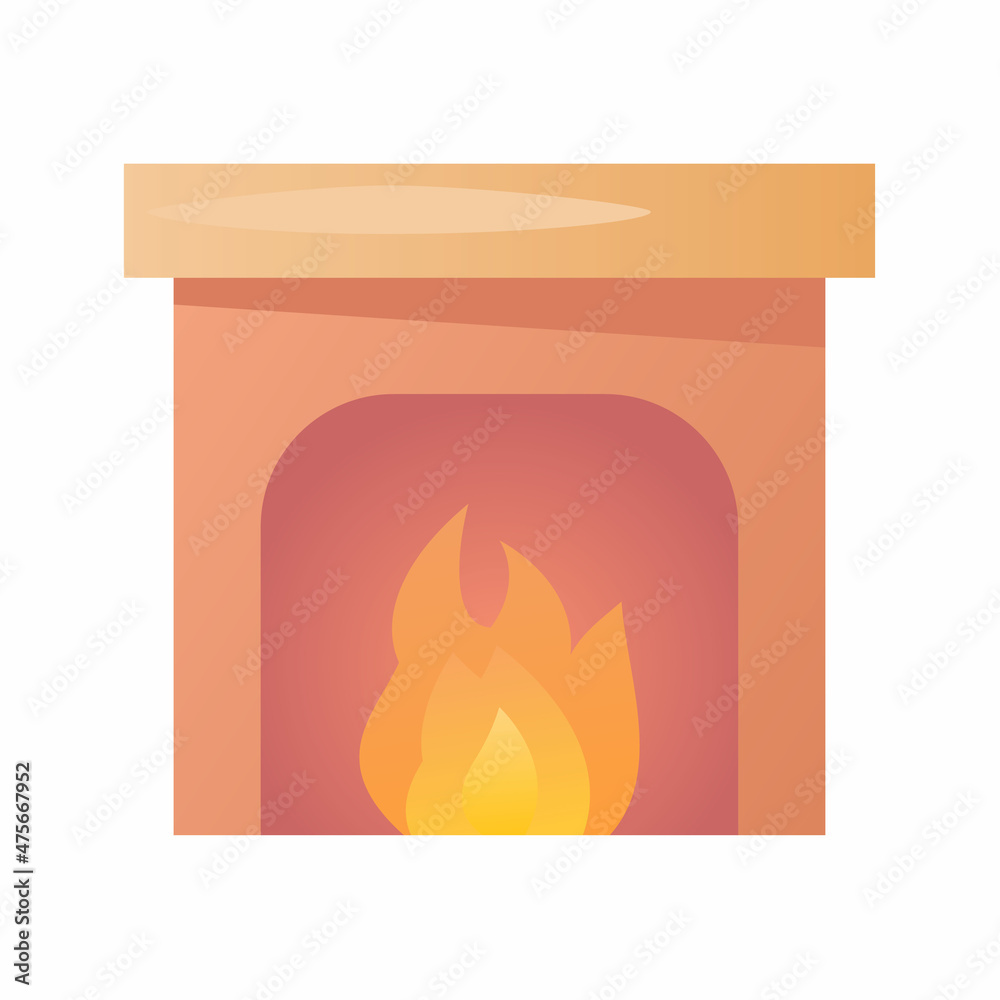 fireplace pit chimney winter single isolated icon with smooth style fireplace pit chimney winter single isolated icon with smooth style