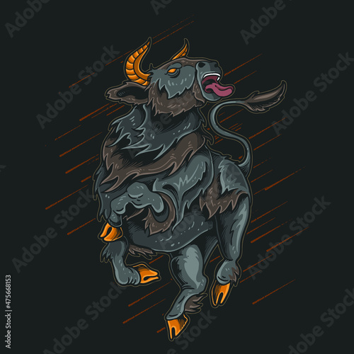 Bull Raging