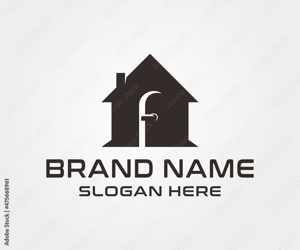 Home door logo design Home door logo design