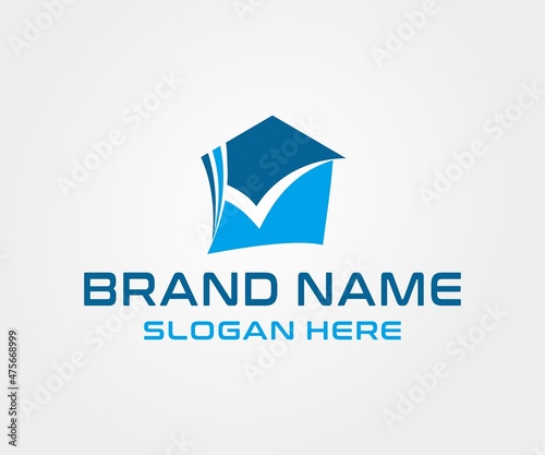 Free Download Check Home Logo vector - GFXLoad