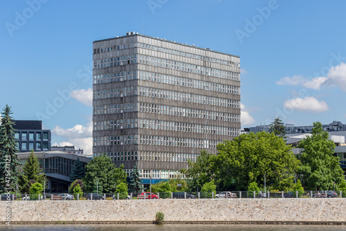 Wroclaw, Poland - part of the USSR sphere of influence for almost 50 years, Wroclaw still display some Socialist Architecture. Here in particular a residential building 