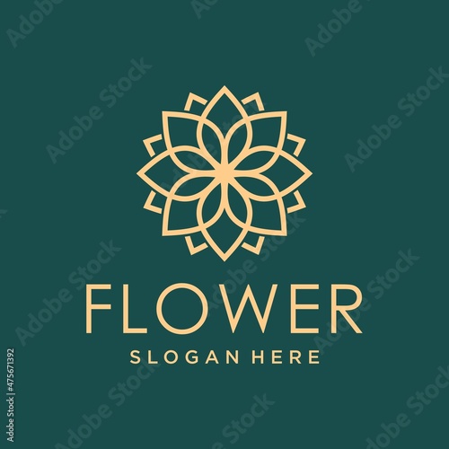 Spa logo template, health & wellness business branding design vector	