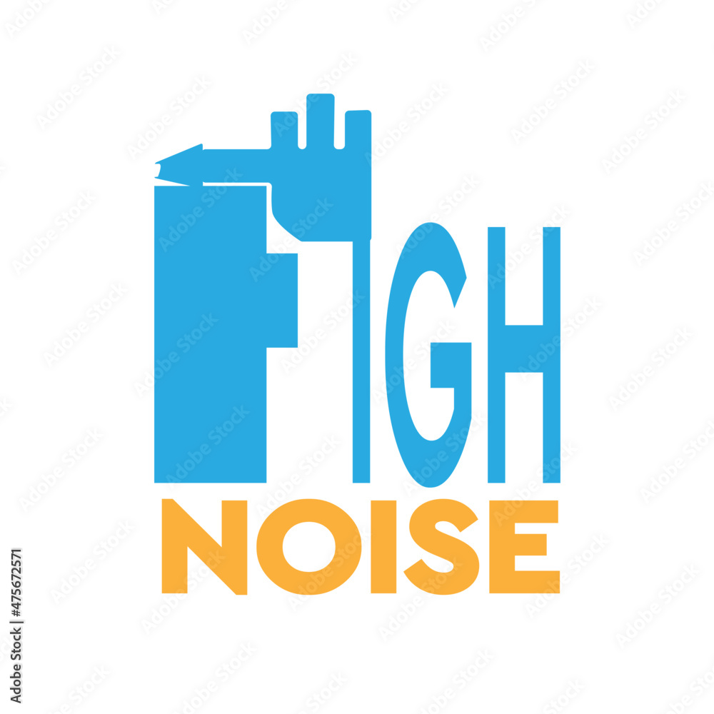 Vectors High Noise Stop editable logo, typography, Fonts, graphic design, t-shirt, design, X-mas, background