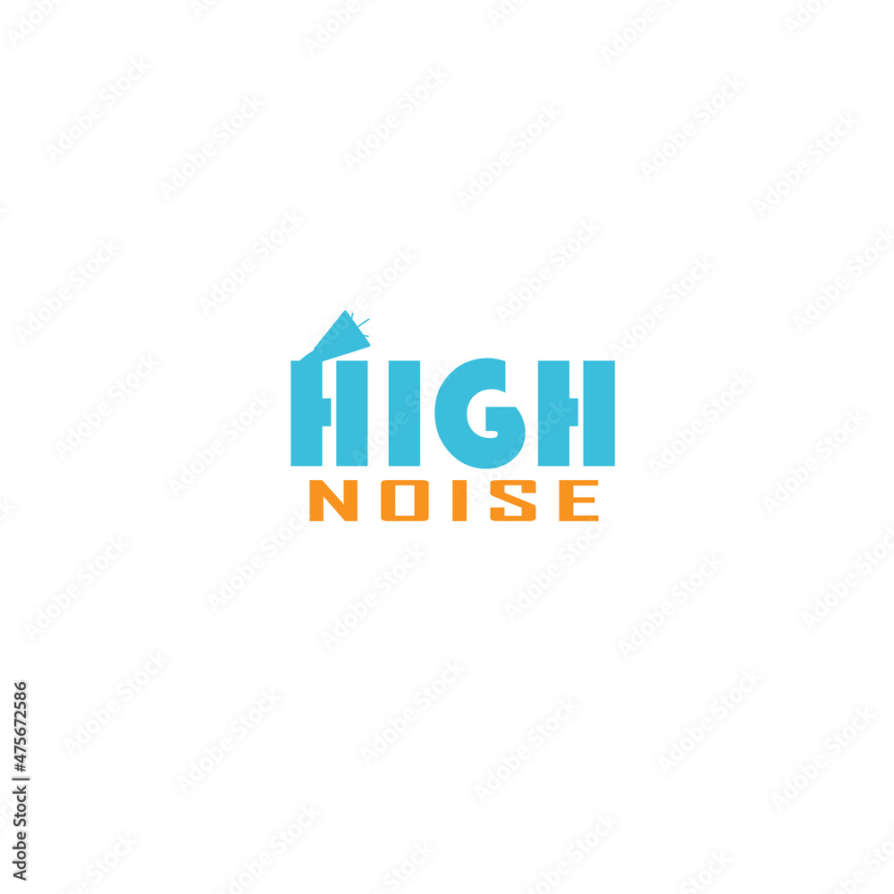 Vectors High Noise Stop editable logo, typography, Fonts, graphic design, t-shirt, design, X-mas, background