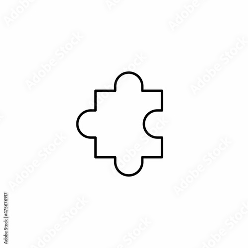 Puzzle icon. Vector illustration for graphic design, Web, UI, app.