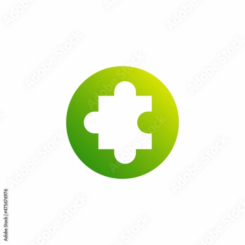 Puzzle icon. Vector illustration for graphic design, Web, UI, app.