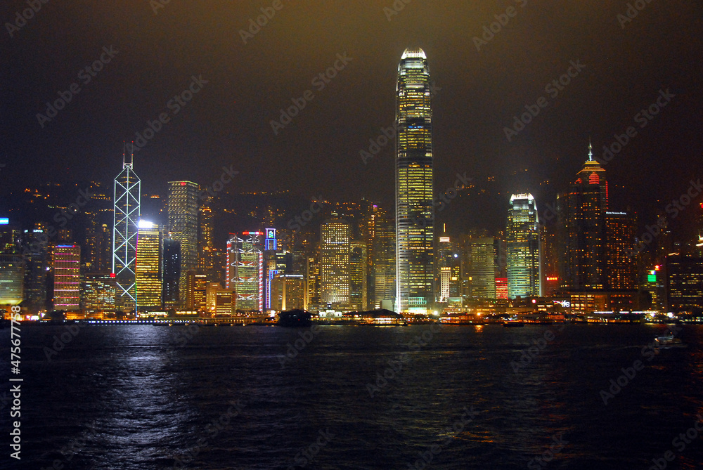 Obraz premium 香港金融地区の思い出