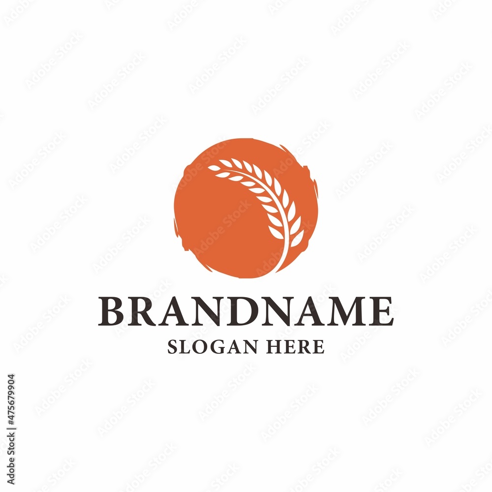 Wheat farm logo designs