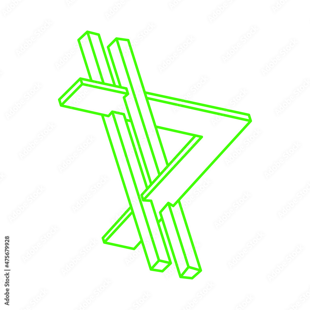 Impossible shapes. Logo. Sacred geometry figure. Optical illusion. Abstract eternal geometric objects. Impossible endless outline. Line art. Op art. Impossible geometry shape on a white background. Impossible shapes. Logo. Sacred geometry figure. Optical illusion. Abstract eternal geometric objects. Impossible endless outline. Line art. Op art. Impossible geometry shape on a white background.
