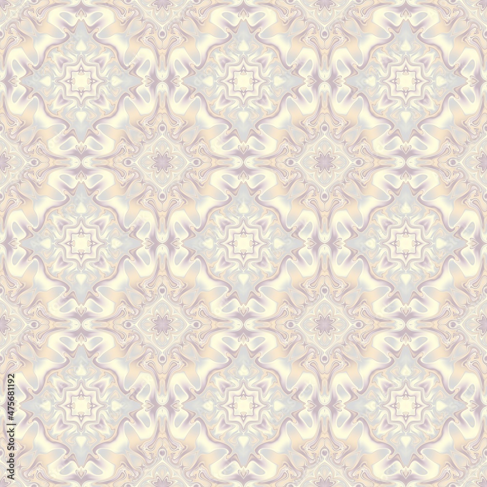 Abstract mosaic art pattern. Seamless ornament.