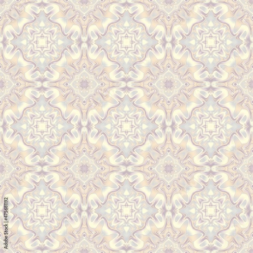 Abstract mosaic art pattern. Seamless ornament.