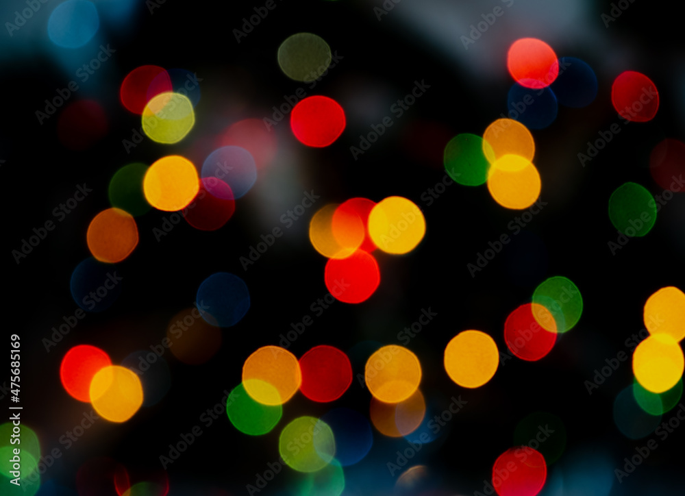 Fototapeta premium colorful christmas bokeh