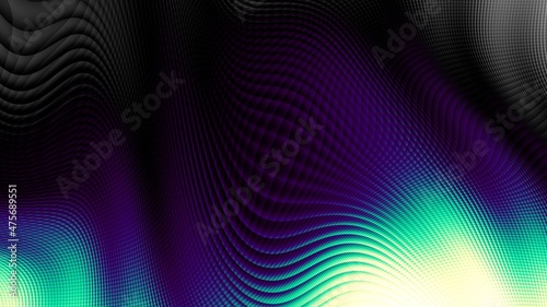 Digital fractal pattern. Abstract background. Horizontal background with aspect ratio 16   9