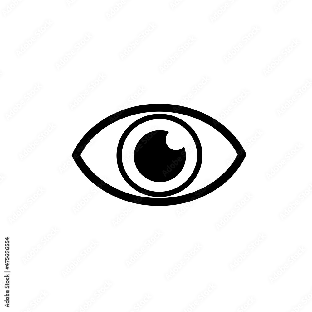 Eye icon. design sign. flat vector graphics on a white background. Eye icon. design sign. flat vector graphics on a white background.