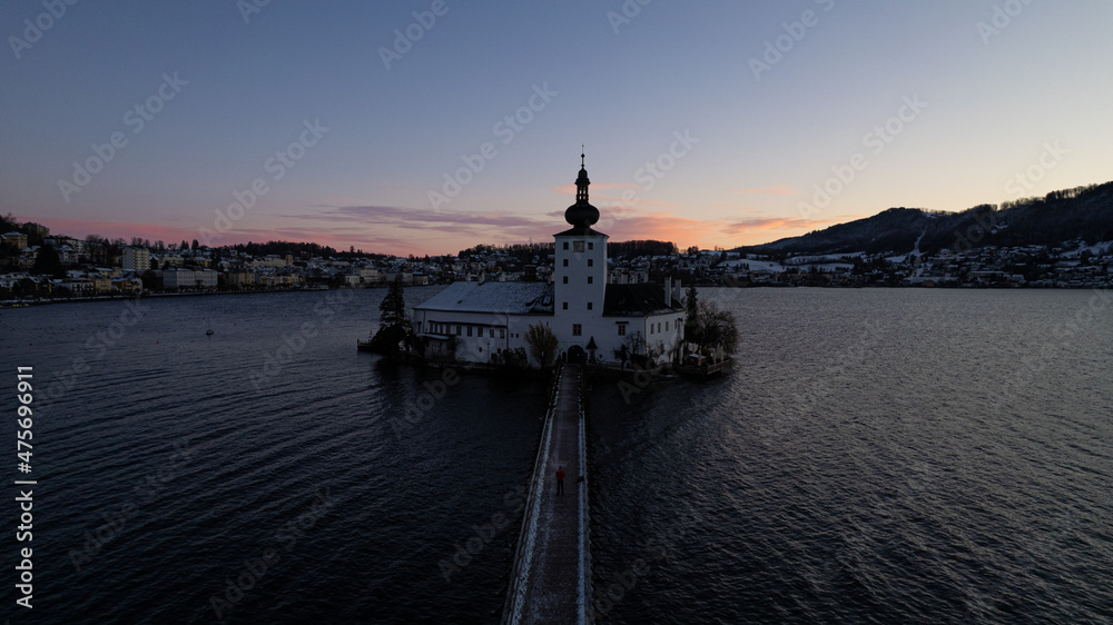 Schloss Ort Gmunden im Winter Oberösterreich Schloss Ort Gmunden im Winter Oberösterreich