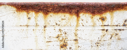 Rust of metals.Corrosive Rust on old iron white.Use as illustration for presentation.Background rusty texture. photo