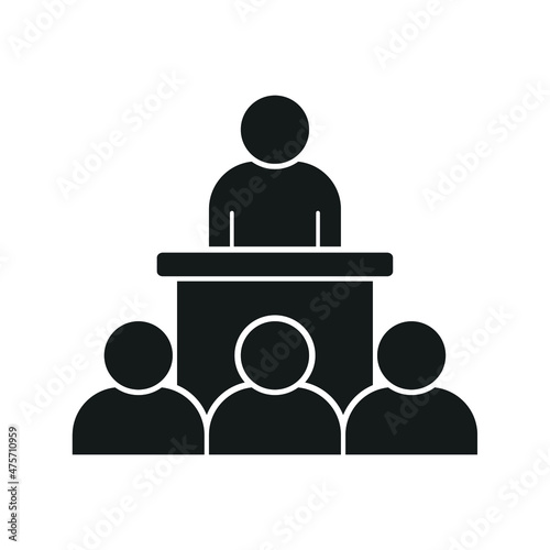 Speaker and audience icon