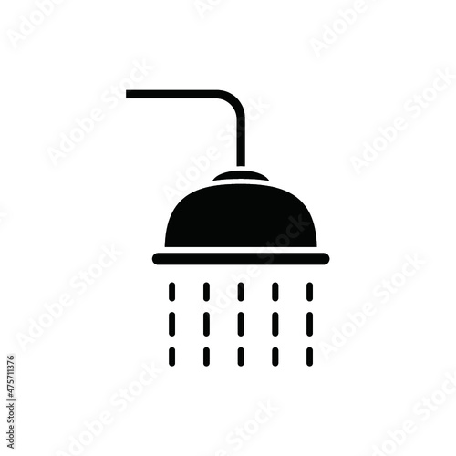 shower solid flat icon