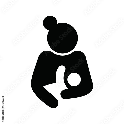 Mother breastfeeding icon