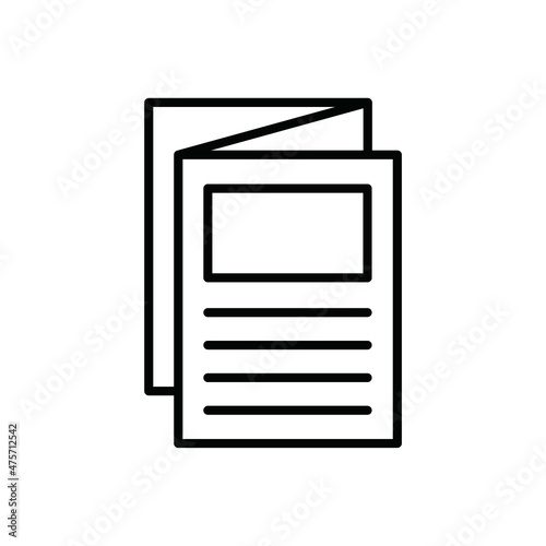 flyer or brochure icon
