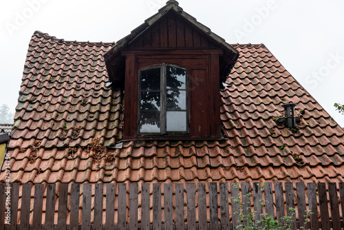dormer on the attic window - detail