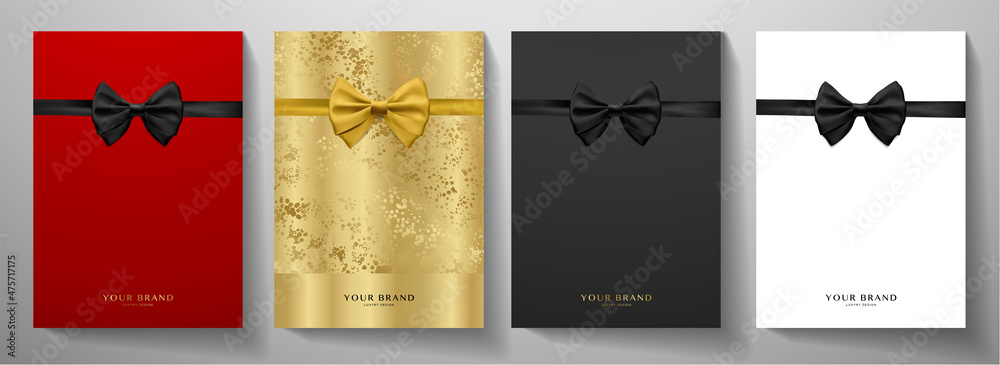 Tableau sur toile Holiday cover design set