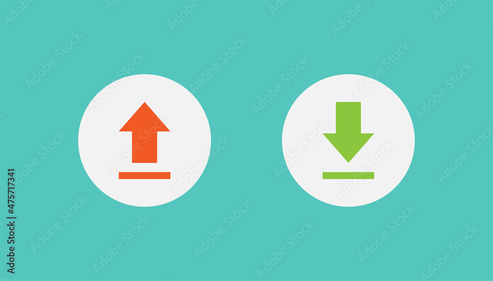 Upload and download vector design, arrow upload and download icon Upload and download vector design, arrow upload and download icon