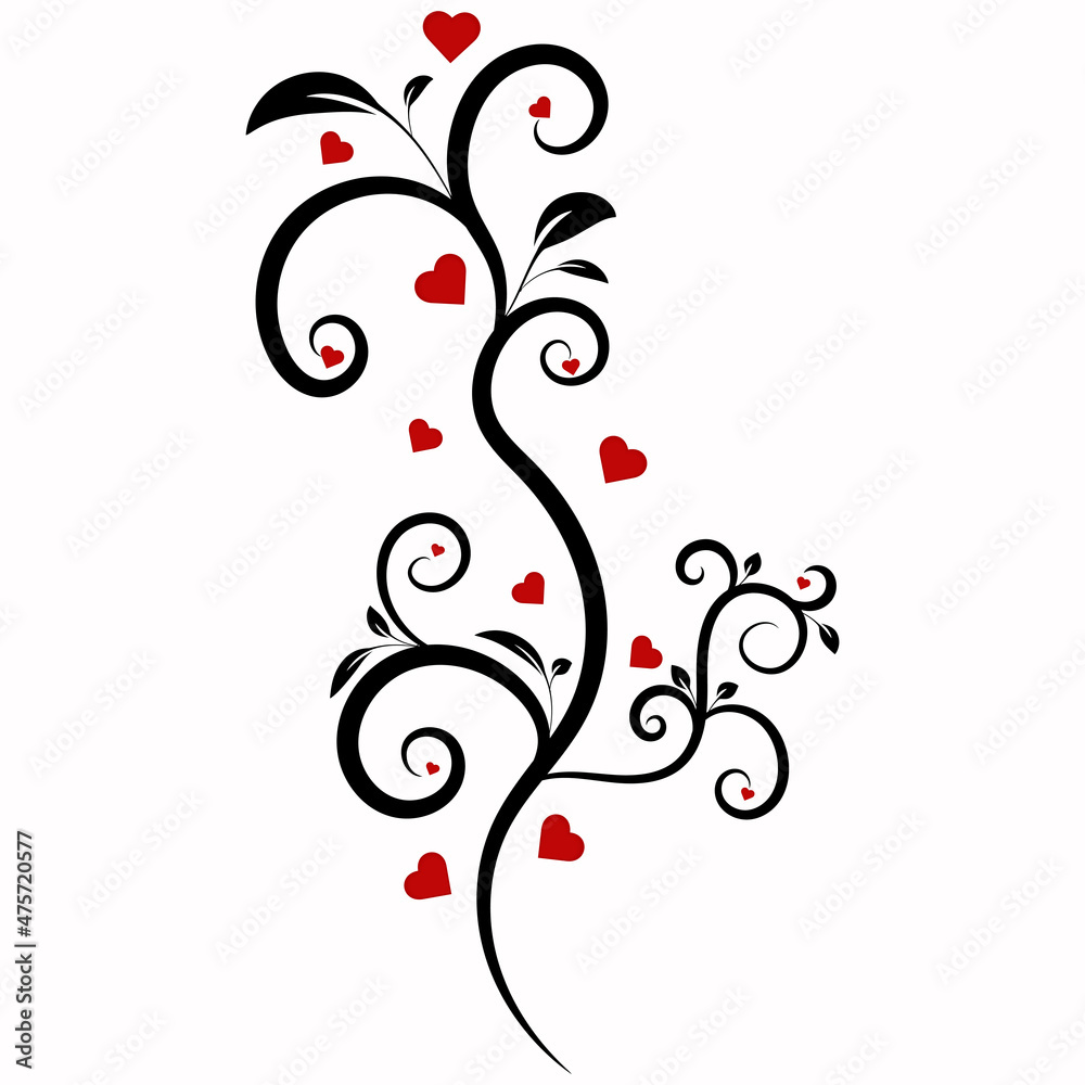 Pattern with monograms and hearts.Valentine's day concept Pattern with monograms and hearts.Valentine's day concept