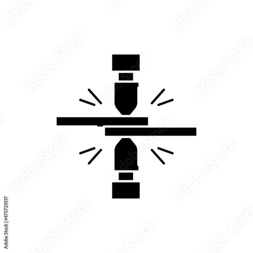 Spot welding olor line icon. Pictogram for web page, mobile app, promo.