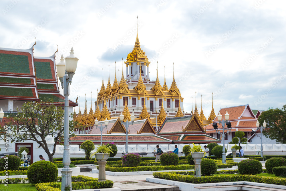 Bangkok, Thailand, November 2017 - view of Wat Ratchanatdaram