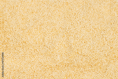 Sesame seeds as a background.