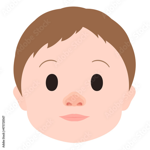 口唇口蓋裂_健常_術後のイラスト_顔