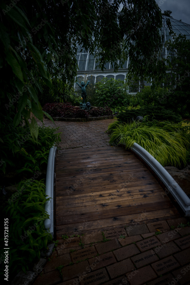 bridge pond river water greenery garden outdoors bridge pond river water greenery garden outdoors
