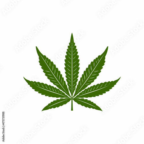 Single Hemp Pot Marijuana Cannabis leaf