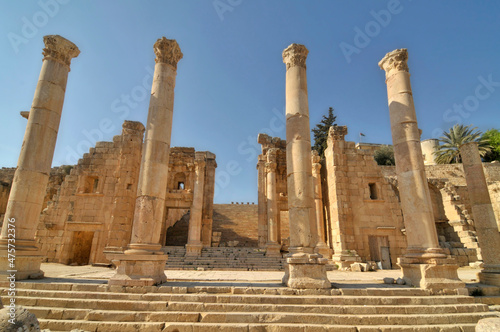 The nymphaeum in Jerash, Jordan 