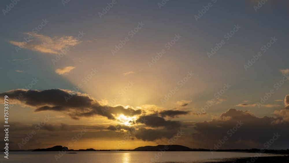 Time-Lapse of clody sunset in Norway. Time-Lapse of clody sunset in Norway.