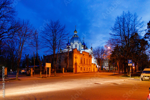 temple in the evening