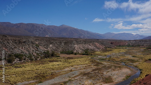 beautiful valley in north argentina near chile