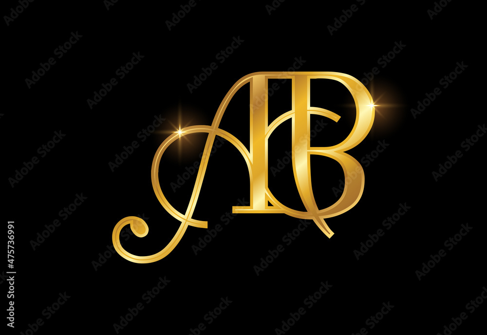 Initial Monogram Letter A B Logo Design Vector Template. Graphic Alphabet Symbol For Corporate Business Identity Initial Monogram Letter A B Logo Design Vector Template. Graphic Alphabet Symbol For Corporate Business Identity