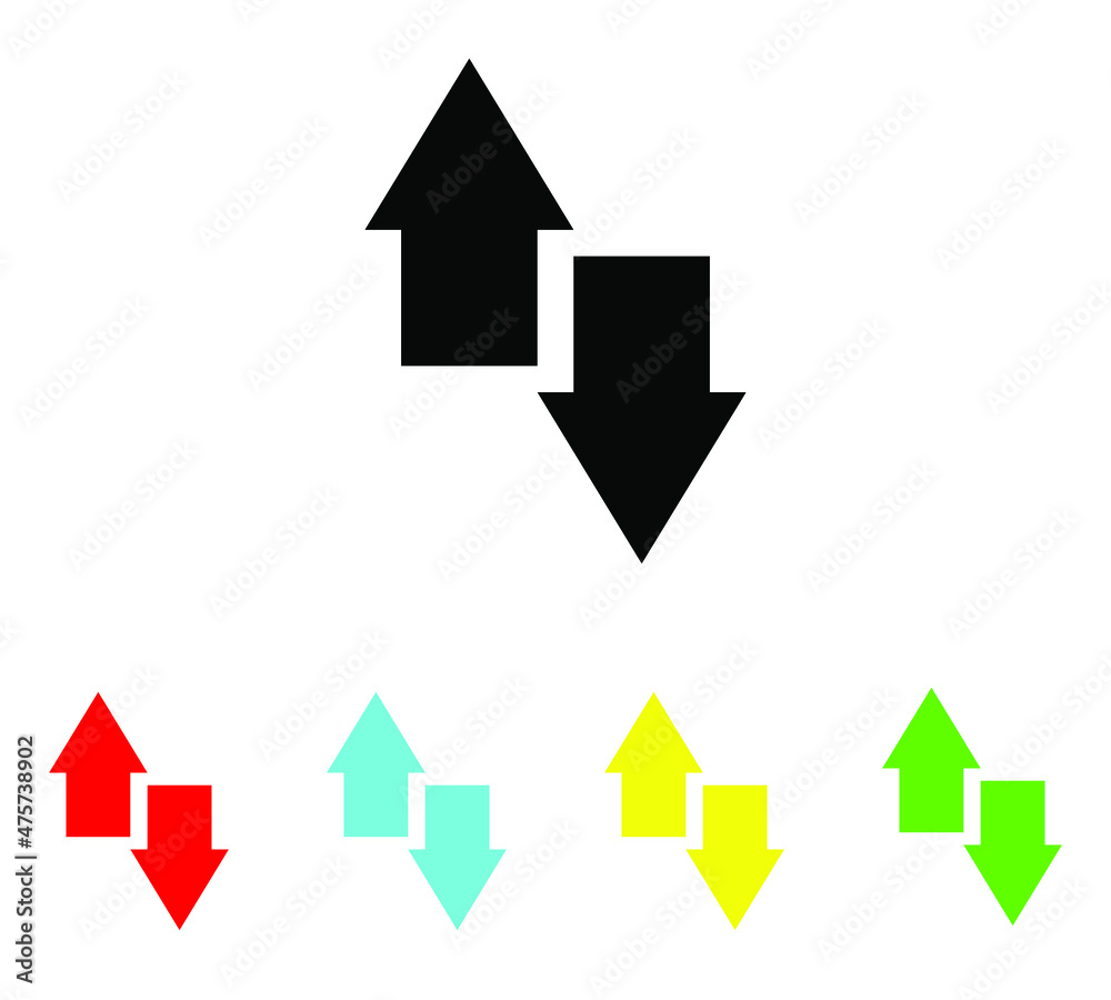 Data Transfer icon. Flat icon. Set elements in colored icons. Transfer arrow icon vector illustration on white background Data Transfer icon. Flat icon. Set elements in colored icons. Transfer arrow icon vector illustration on white background