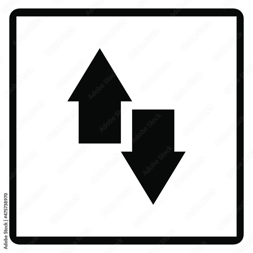 Data Transfer icon. Flat icon. Transfer arrow icon vector illustration in square isolated on white background Data Transfer icon. Flat icon. Transfer arrow icon vector illustration in square isolated on white background