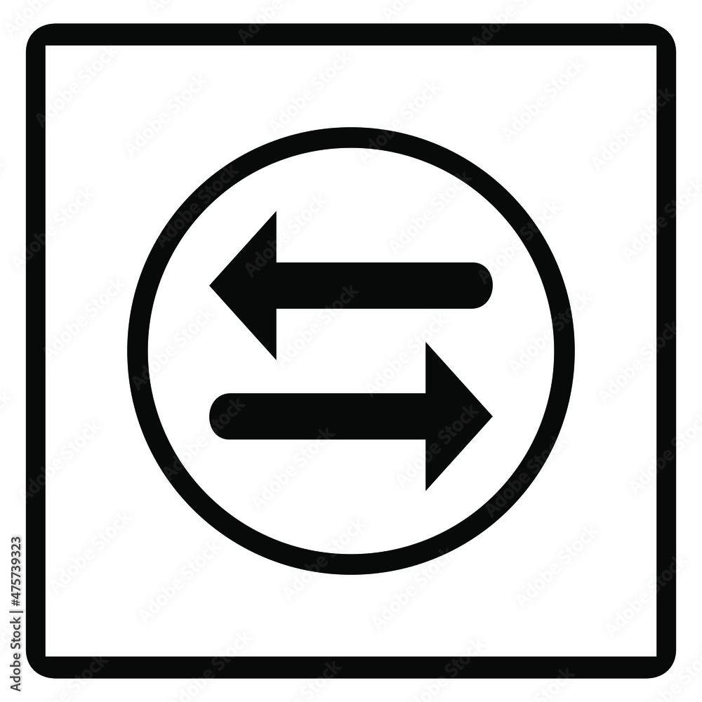 Transfer arrow icon. Flat icon. Exchange icon. Transfer arrow icon vector illustration on white background Transfer arrow icon. Flat icon. Exchange icon. Transfer arrow icon vector illustration on white background