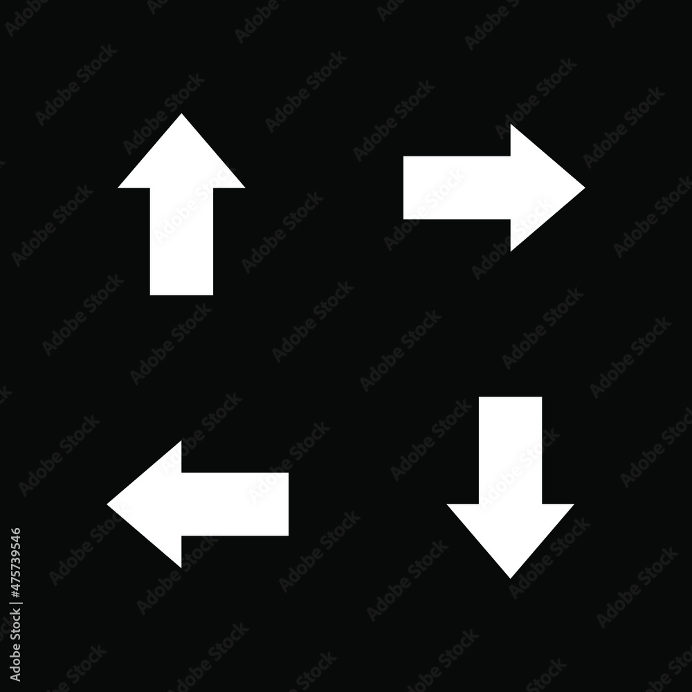 Arrows Vector collection black, Arrows set on black background. Cursor icon. Pointer icon. Back, Next web page sign. Vector illustration. Arrows Vector collection black, Arrows set on black background. Cursor icon. Pointer icon. Back, Next web page sign. Vector illustration.